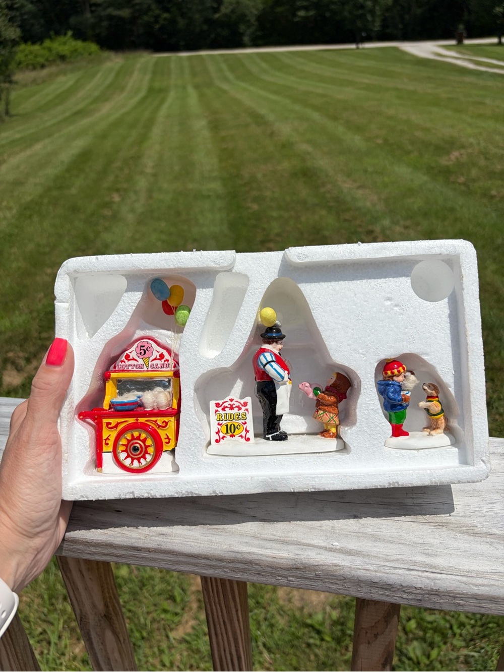 Department 56 Snow Village "Carnival Tickets and Cotton Candy" Figurines W/box - Picture 2 of 13